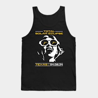 Total Solar Eclipse 2024 America 08.04.24 Texas For Her Tank Top